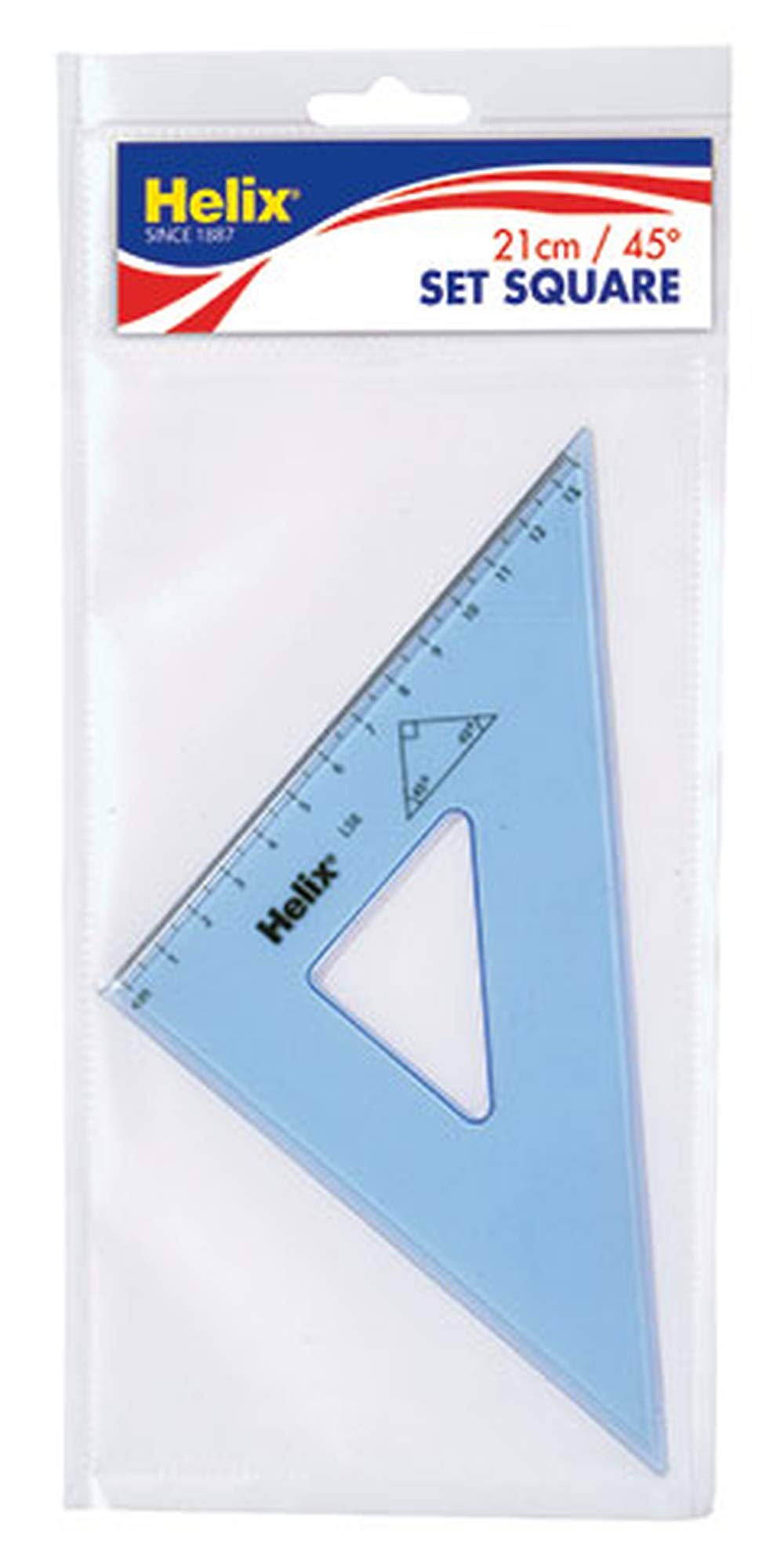 Helix 26cm 45 degree Set Square (Box of 25)