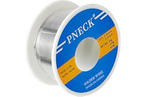 PNECK 60/40 Tin Lead Rosin Core Solder Wire for Electrical Soldering, 0.032" 1.76 oz (0.8 mm 50 g)