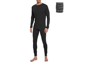 MERINNOVATION Merino Wool Base Layer Set for Men 100% Merino Wool Thermal Underwear Long Sleeve