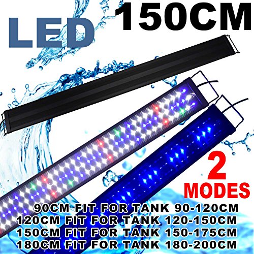 Zeiger Eco Full Spectrum Aquarium led Light 60 inch - 72 inch 150cm-170cm LED Tank Saltwater and Freshwater Lighting Aquarium lamp for Plant Reptile (60 inch 41W) - Thumbnail 2