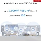 MERCUSYS Halo H25BE 3-Pack WiFi 7 Mesh System 7-Port Combo Dual-Band view 4