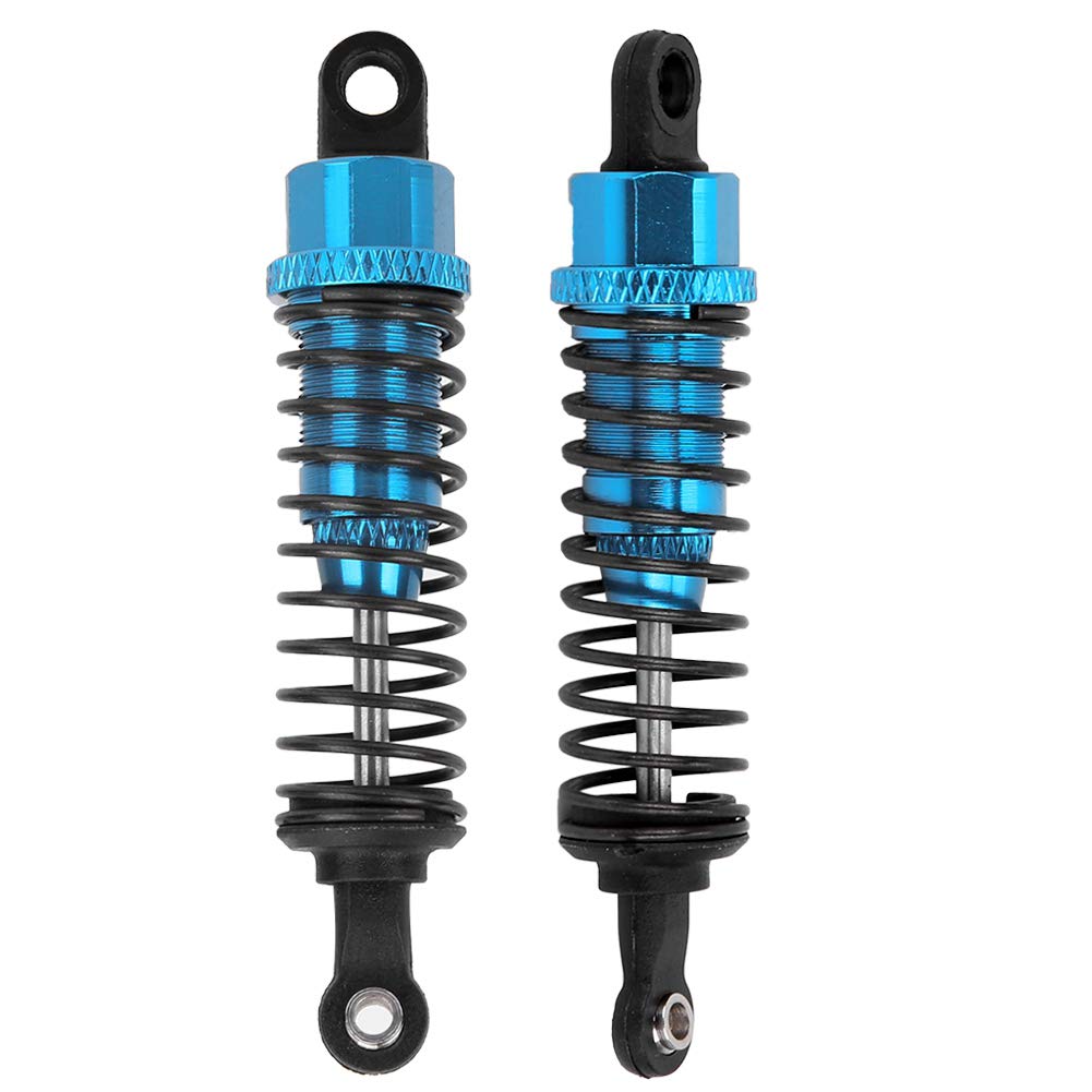 Dilwe RC Car Shock Absorber, 1 Pair 70mm Metal Shock Absorber Damper & Lightweight Replacement Accessory for 1:16 RC Model Car Spare Parts (Blue)