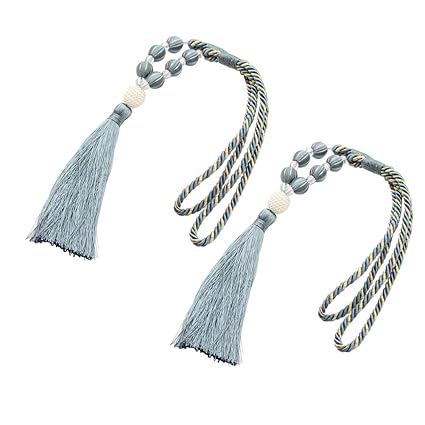Vorcool Curtain Tiebacks Handmade Beaded Window Curtain Holdbacks