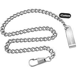 Tiong Customizable Clip Pocket Watch Rough Chain