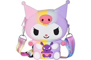 ENENSET Kawaii Kumi Crossbody Bag with Adjustable Shoulder Strap, Handbag with Zipper Cute Mini Anime Kumi Coin Wallet Purse Shoulder Bag Coin Pouch Accessories Money Bag for Birthday Gifts Women