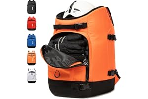 MARITTON Ski Boot Bag - Boot Travel Backpack for Snowboard & Ski Boots, Helmet, Goggles, Gloves, Accessories