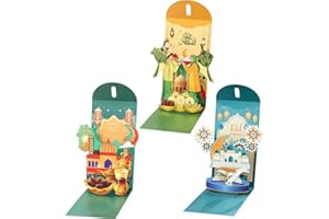 3pcs Ramadan Red Envelope Eid Mubarak Moon Money Envelope Money Packaging Bag Ramadan Paty Favors