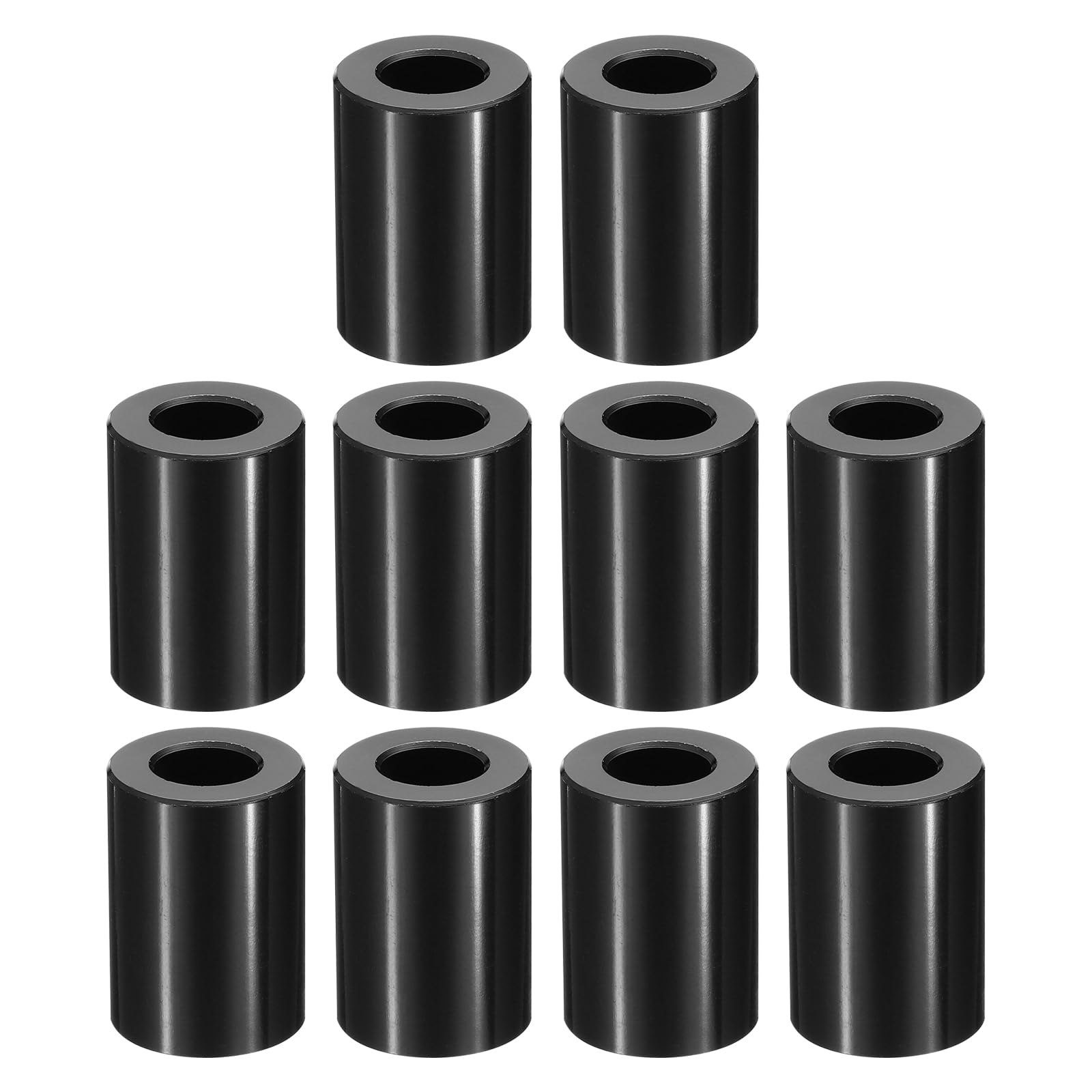 PATIKIL M10 Aluminum Spacers, 10 Pcs Metal Spacer Aluminum M10 x 3/4" OD x 1-1/16" L Aluminum Spacer Screw Standoff Round for 3/8" or M10 Screw Bolts
