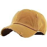 KBETHOS Vintage Washed Distressed Cotton Dad Hat Baseball Cap Adjustable Polo Trucker Unisex Style Headwear