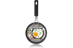 Granitestone Egg Pan 5.5" inches Nonstick Novelty-Sized Eggpan Omelet Pan with Rubber Grip Heat-Proof Handle Egg Frying Pan, Dishwasher and Oven Safe Breakfast Pan, PFOA-Free Fry Pan As Seen On TV