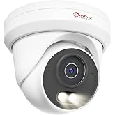 Anpviz 5MP PoE Camera, Turret Security IP Camera Outdoor Wired, Require NVR | NOT Work Independently, Smart Color Night Vision, AI Human Motion Detection, Built-in Mic, Full Metal, NDAA (U Series)