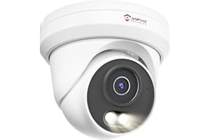 Anpviz 5MP PoE Camera, Full Metal Turret Security IP Camera Outdoor, Smart Dual Light Color Night Vision, AI Human Motion Detection, Built-in Mic, NDAA, Requires NVR, NOT Work Independently