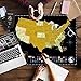 Wonderful Maps Scratch Off Map Of The World With US States, Countries, Capitals And Flags On Black Background, 24 inches x 18 inches. Prime Quality Travel Gift. Scratchable World Map Personalized Gift