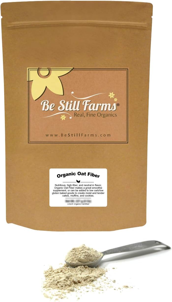 Be Still Farms Organic Oat Fiber (5lb) Dukan Diet Friendly - Dukan Oatbran - Avena Integral - Fiber - Oats Fiber - Naturally Gluten Free Oat Fiber