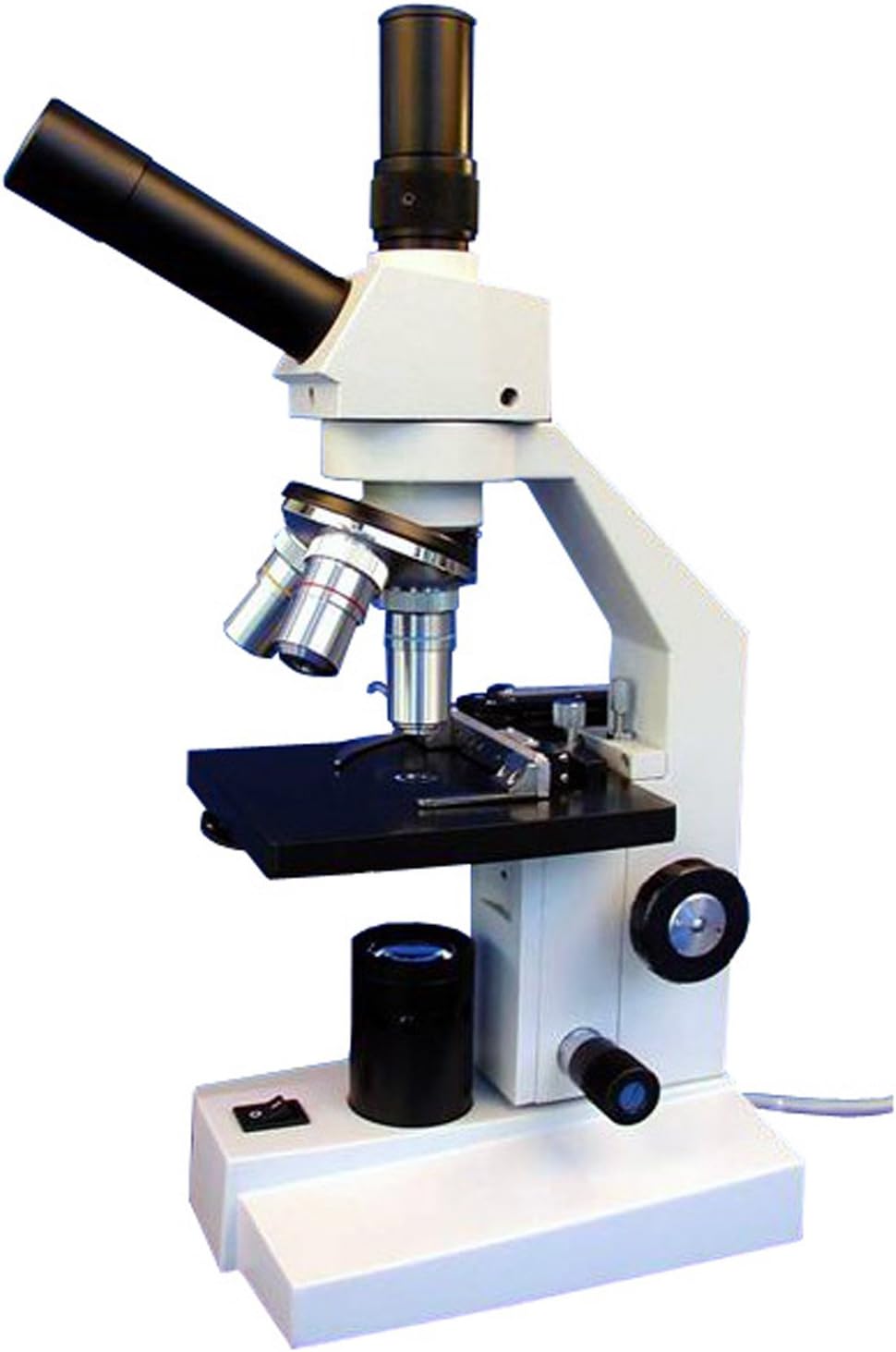 AmScope D100BMS DualView Compound Monocular Microscope, 40X800X