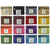 100% Hemp Pouch with Marijuana Leaf Label