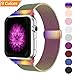 YOUKEX Bandx Milanese Loop Replacement Band Compatible Apple Watch 38mm 42mm,Stainless Steel Mesh Band with Magnetic Closure for iWatch Series 3 Series 2 Series 1