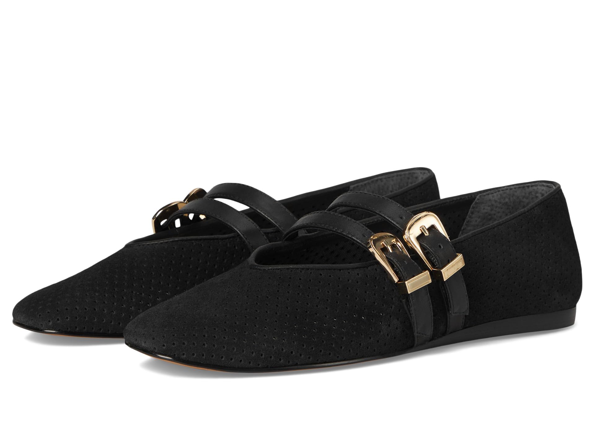 Photo 1 of Dolce Vita Women's, Baylee Onyx Perforated Suede, 6.5, Medium