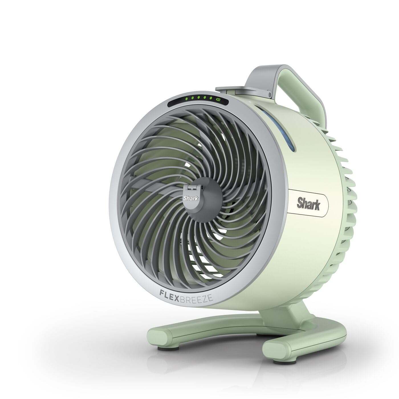 Shark FlexBreeze HydroGo Starker Ventilator mit Sprühnebel, Kühlung für drinnen & draußen, leise & langlebig, kabelgebunden & kabellos, kompakt & leicht, 5 Geschwindigkeiten, Mint FA050EUGN