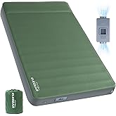 Elegear Air &amp; Foam Self Inflating Sleeping Pad with Electric Pump 4" Full | CumbreX&trade; Camping Mattress with Pillow, Ultra-Thick Memory Foam, R-value 9.5, 4-Season Camp Mat, Double Camping Pad for Travel