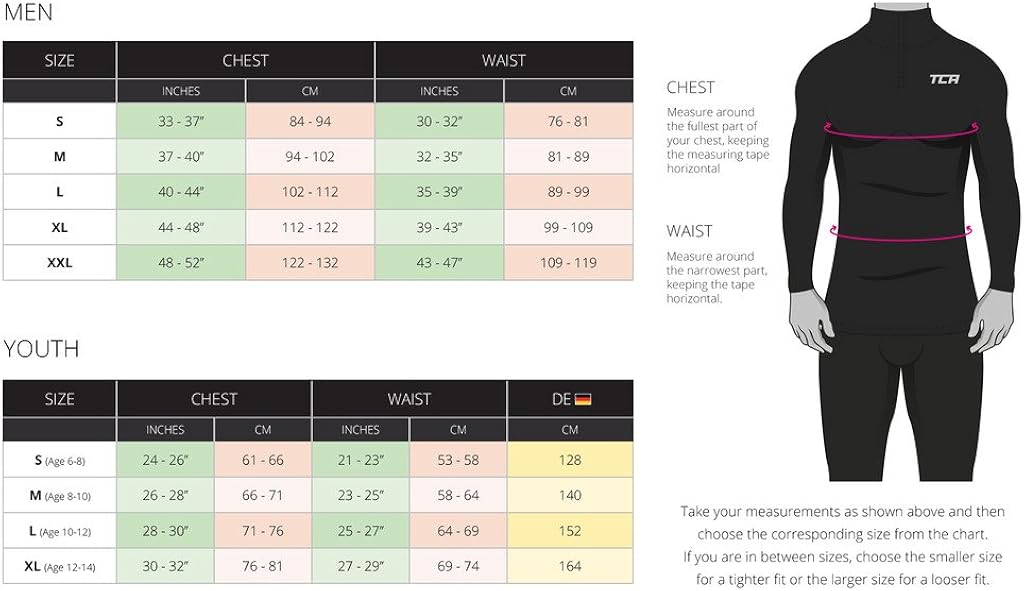 TCA Men's Fusion Pro Quickdry Long Sleeve Half-Zip Running Shirt: Clothing
