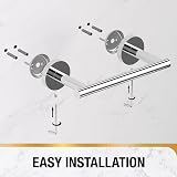 HITSLAM Chrome Wall Mount Double Post Pivoting Toilet Paper Holder SUS304 view 7