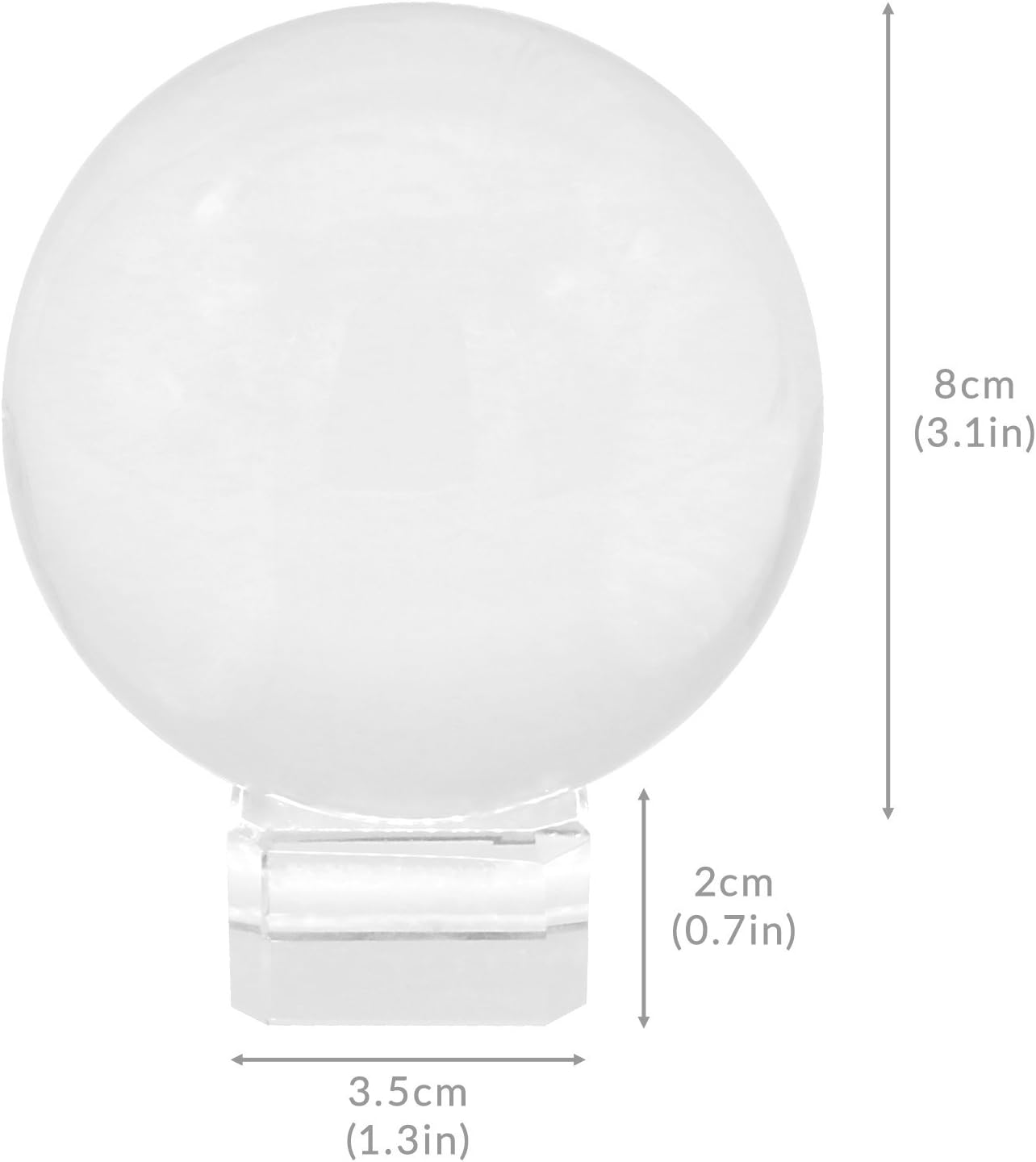 80 mm K9 Crystal Lens Ball, Clear Photo Sphere with Stand, Pouch, Box & Cleaning Cloth, For Mobile & DSLR Photography - Image 4