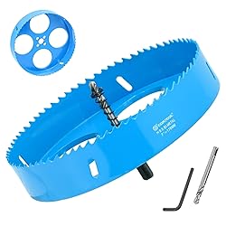 7 Inch Hole Saw with Arbor for Metal and Drywall