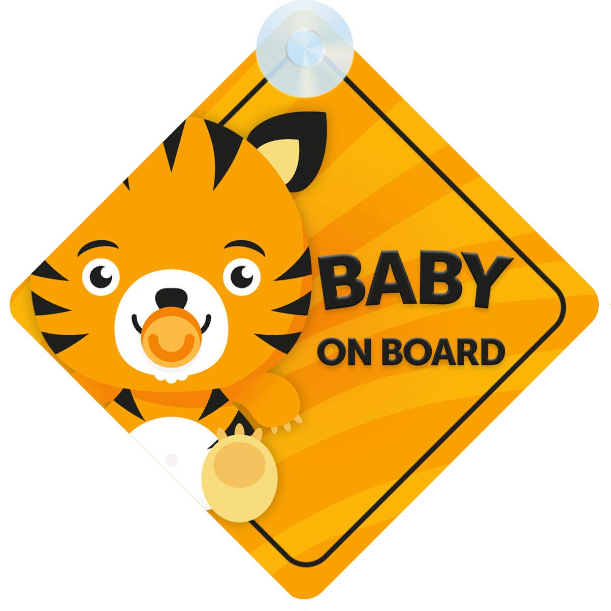 Baby Tiger on Board Car Sign (Baby on Board) Boy or Girl Children's Non Personalised Animal Theme