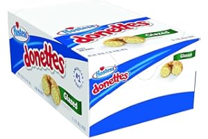 DR WHOLESALE Hostess Donettes Mini Donuts, Glazed, 3 Ounce, 10 Count Box of 60 Total Donuts