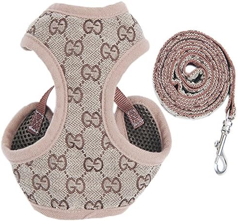 BWSC New Floral Soft Dog Harness And Lead Set For Chihuahua Yorkie Poodle (XXS)