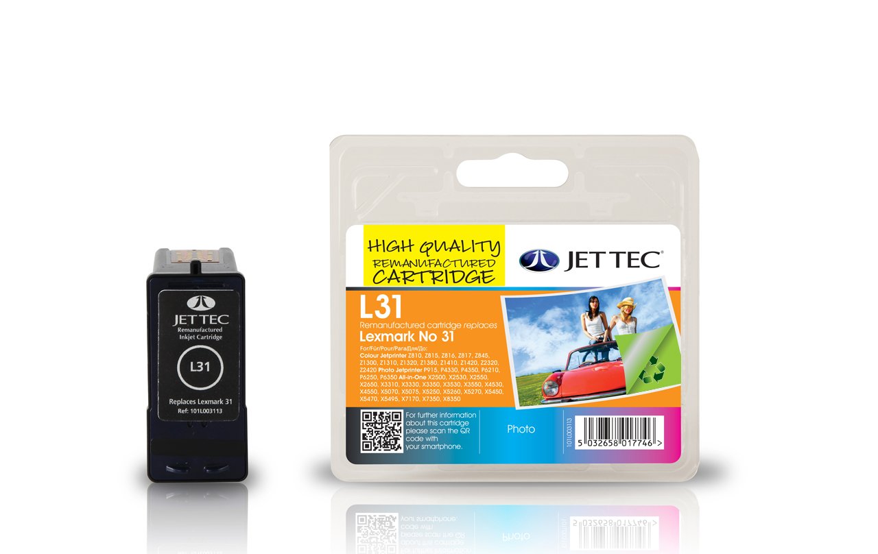 Jet Tec Compatible Ink Cartridge for Lexmark 18C0031