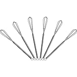 7.2 inch Mini Wire Whisk 6 Pack - Stainless Steel