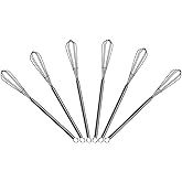 7.2 inch Mini Wire Whisk 6 Pack - Stainless Steel