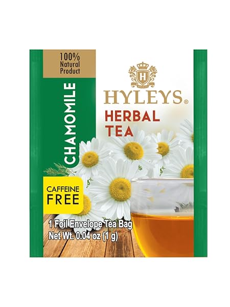HYLEYS TEA CHAMOMILE HERBAL TEA – 25 COUNT, 1 PACK