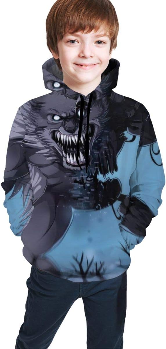 Five Nights at Freddy's Cartoon Art Youth Hoodies Kids Hooded Sweatshirt