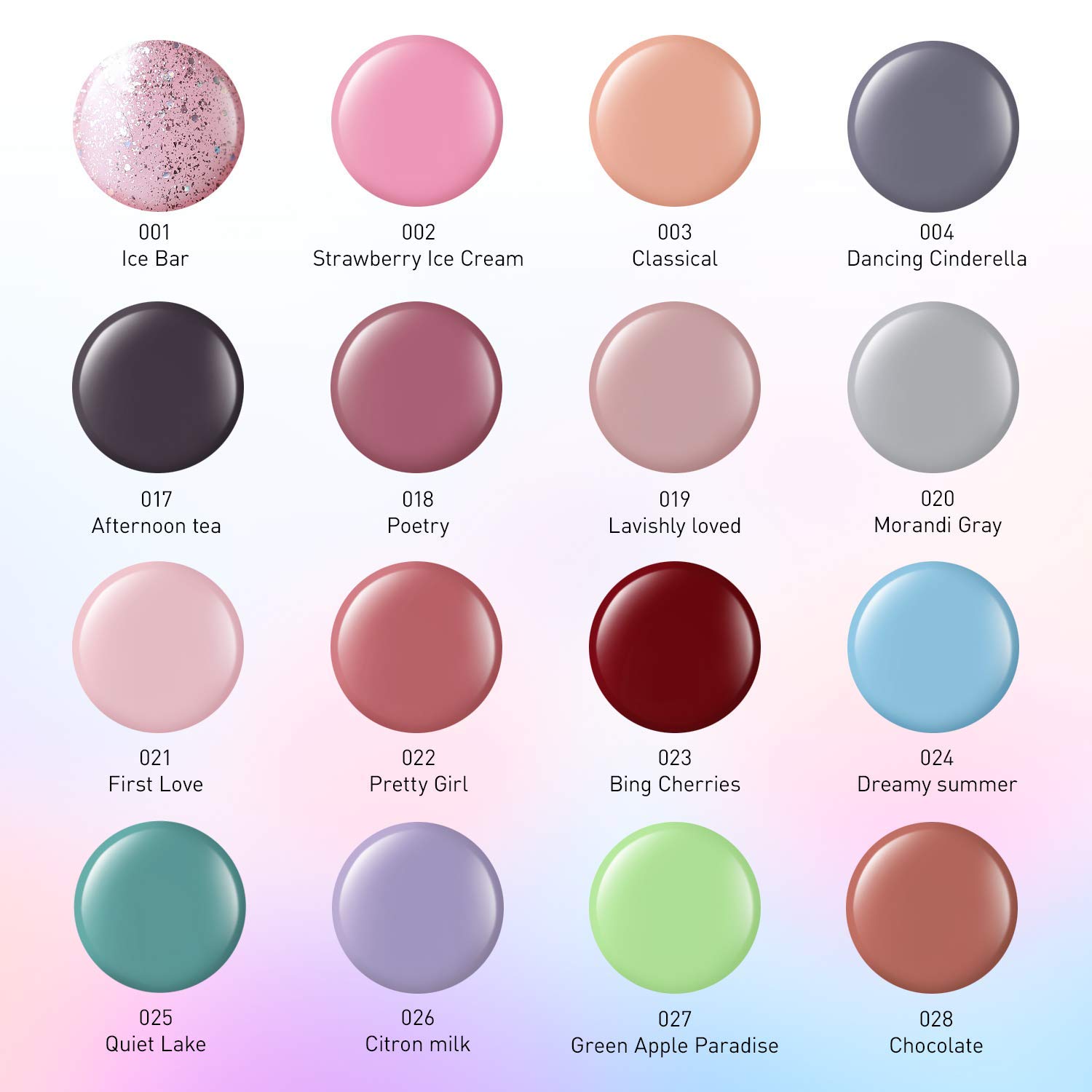 Modelones Gel Nail Polish Set,Autumn Nude Pastel Grey Red Blue Pink Gel Polish,10ml Gel Top and Base Coat,16 Colors 6ml Nail Gel Polish,Soak Off Gel Polish Kit for Starters,Home Use Manicure Kit: Beauty