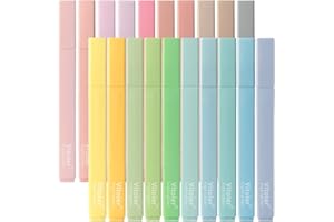 Piochoo Highlighters,20Pcs Highlighters Assorted Colors,Chisel Tip Bible Pens,Pastel Markers for Journaling Planner Notes Graduation Gifts