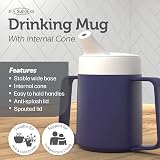 JFA Supplies 165ml Blue Adult Drinking Mug Two Handles Non Spill Cup view 5
