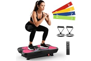 SERVEUMEAL Vibration Plate Exercise Machine for Lymphatic Drainage, Vibration Machine for Full-Body Weight Loss, Vibrate Fitness Platform 300 Lbs & 200 Adjustable Speeds for Women Men Home Gym