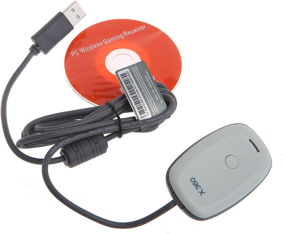 AiBii Wireless PC Controller Gamepad USB Adapter Receiver White For Microsoft XBOX 360