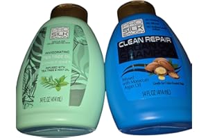 Pro Silk Salon Hair Conditioners, 414 ml, Tea Tree Oil and Moroccan Argan Oil, and Clean Argan Shampoo infused with Moroccan 
