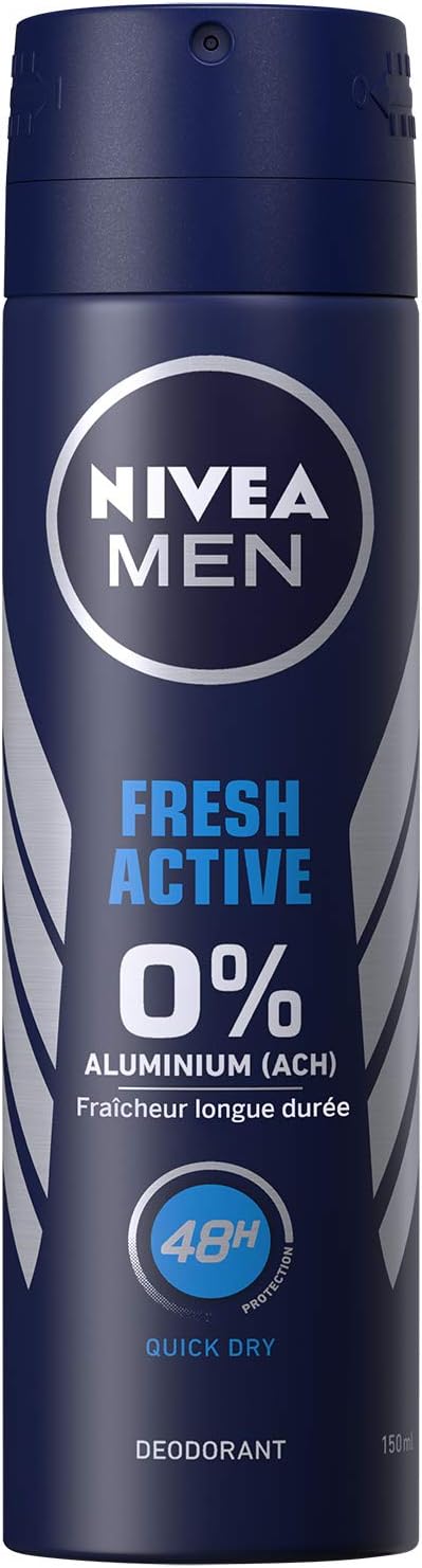 NIVEA MEN Fresh Active Deodorant 150ml, 150 ml (Pack of 1)