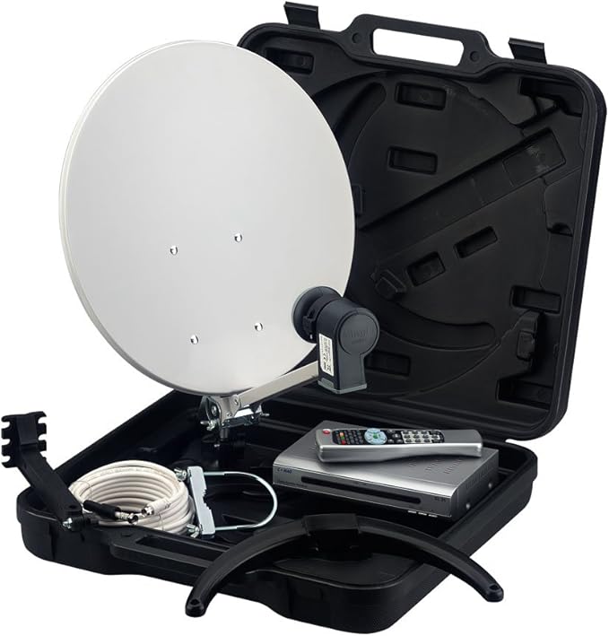 CAMPING/CARAVAN PORTABLE SATELLITE SUITCASE SYSTEM KIT Amazon.co.uk
