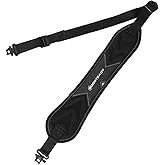 BOOSTEADY Two Point Gun Sling with Shoulder Pad, Gun Strap with Swivel, Non-Slip Backing, 1 Inch Nylon Webbing