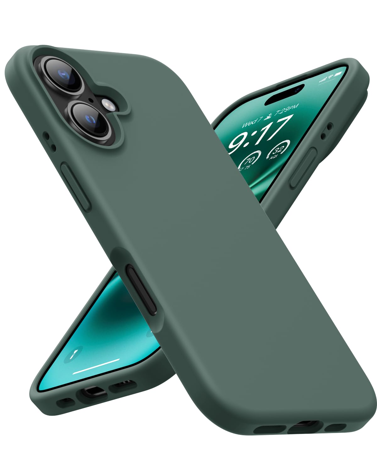 OuXul Designed for iPhone 16 Case,Shockproof Liquid