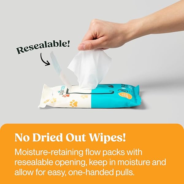 WIPEMATE PREMIUM DOG & CAT PET WIPES CLEANS PET PAWS, EARS, FUR, BUTT, & ANAL GLAND, NO-RINSE SOLUTION, GENTLE, DEODORIZING, HYPOALLERGENIC – UNSCENTED 30 CT (TRAVEL SERIES)
