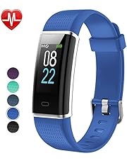 Willful Fitness Armband Herzfrequenz Smart Armband Uhr IP68 Wasserdicht Sport Fitness Tracker Pulsmesser mit Schrittzähler,Kalorienzähler,Whatsapp SMS Beachten Vibrationsalarm Multi-Sport-Tracker