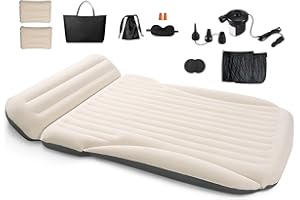 Ciremiv Car Bed with The Most Car Complete Sleeping Accessories | Leakproof Comfortable Durable Car Mattress | Built-in Pillo