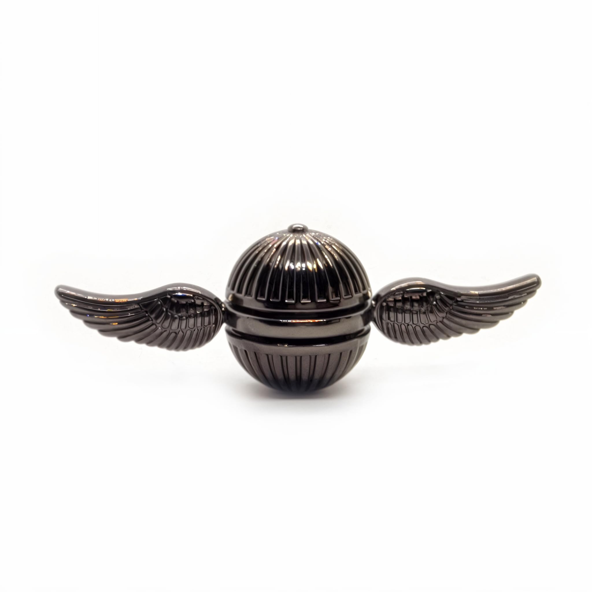 Harry Potter Snitch Fidget Toy Hand Spinner Gadget Fidget Toys For Kids & Adults Great Stocking Fillers For Kids Metal Sensory Harry Potter Toys Gadget Spinning Top Focus Toy Fingertip (Chrome Black)